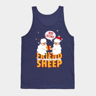 Christmas Sheep Puns | Best Friend Gift Ideas Tank Top